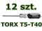 YATO WKRĘTAKI TORX 12szt/kpl