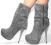 italy sexy ~ grey platforma czerwona podeszwa ~ 40