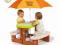 Smoby Stół piknikowy Kubuś Puchatek z parasolem