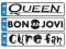 BON JOVI ~ QUEEN ~ THE CURE ~ U2 ~ INNE ~ tablice!
