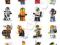 LEGO CITY Minifigurki Seria4 Komplet 16 szt Barsop