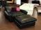 Loveseat Cristallo nero + hocker