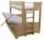 OMEGA 120x200 łóżko piętrowe 3osobow POTĘŻNE DECHY