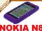SOLID PURPLE MOCNE ETUI DO NOKIA N8 + FOLIA