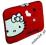 PORTA ETUI HELLO KITTY SKIN Red Flowers 10/12