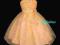 Pomarańczowa sukienka dla damy 7- 8 lat, 122-128