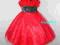Czerwona sukienka dla damy 6 - 7lat, 116 -122