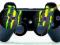 PS3 PLAYSTATION MONSTER ENERGY CONTROLLER x2 skin