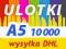 ULOTKI A5 10000 sztuk - PROMOCJA - 135g 2stronne