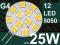 G4 12 LED SMD 5050 20W 12V 80 170Lm ALU CCD CIEPŁA