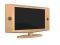 TV LCD 19CALI OBUDOWA Z PRAWDZIWEGO DREWNA - 499