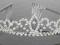 PX00013 DIADEM (*) CYRKONIE SREBRZONY