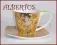 2 Porcelanowe Filiżanki do kawy herbaty Klimt ade