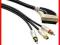 Hama GOLD Kabel Scart - S-Video +2x CINCH (RCA) 2m