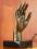 Przyjazna dłoń - rzeźba ręka z brązu