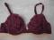 H&M nowy 70 A push up bordowy