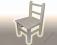 Krzesełko średnie KS, idealne do decoupage