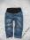 MAMA rybaczki ciazowe jeans z panelem stan BDB+