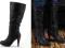 ELEGANCKIE STYLOWE KOZAKI NA PLATFORMIE black - 41