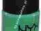 NYX Lakier do paznokci matowy Mint zielony