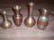 4 x wazon mosiężny czasy PRL-u.