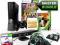 xBOX 360 SLIM 250GB KINECT 14gier Pad Kierownica !