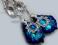 NOWE! SWAROVSKI przepiękny komplet BLUE ORCHIDEA