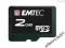 KARTA PAMIĘCI EMTEC MICRO SD 2GB 60X +ADAPTER SD
