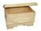 Drewniany kuferek, rzeźbiona skrzynka na drobiazgi