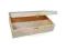 Drewniane duże pudełko z dwiema przegrodami