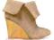 ZARA kozaki/botki koturn 100%SKÓRA  NOWE r.37