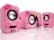 Głośniki Modecom 2.1 - MC-2090 Barbie