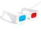 NOWE OKULARY 3D PAPIEROWE RED-CYAN GRY FILMY