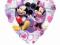 Balon foliowy Mickey i Minnie 45cm Serce Disney