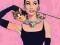 Audrey Hepburn (Pink) - plakat 40x50cm