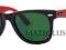 Ray Ban 2140 966 sz50 Wayfarer in Violet and Red