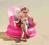 MZK Barbie Fotel plażowy dmuchany HALSALL + GRATIS