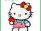 Naprasowanka  kotek HALLO KITTY kolorowe HIT RÓŻOW