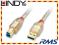 Kabel USB 3.0 typu A - B Lindy 31835 - 0,5m