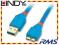 Kabel USB 3.0 A - micro USB B Lindy 31892 - 2m