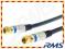 Kabel antenowy wtyk F-F wtyk-wtyk Digital -2,5m