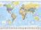 Mapa Świata - podział polityczny plakat 91,5x61 cm