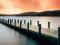 Wooden Landing Jetty - Pomost - plakat 91,5x30,5