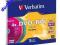 Verbatim płytki 5szt DVD+RW  kolorowe FVat B-stok