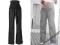 L451* PIĘKNE LNIANE SPODNIE CIĄŻOWE ROM.48