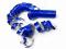 Serpentyny holograficzna niebieska 18szt Sylwester