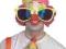 Okulary klauna 1szt Klaun Urodziny Party Impreza