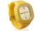 M01 - ZEGAREK JELLY WATCH ŻELOWY SILIKONOWY ŻÓŁTY