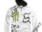 Bluza z kapturem Fox Monster Energy roz, S