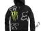 Bluza z kapturem Fox Monster Energy roz, S i M